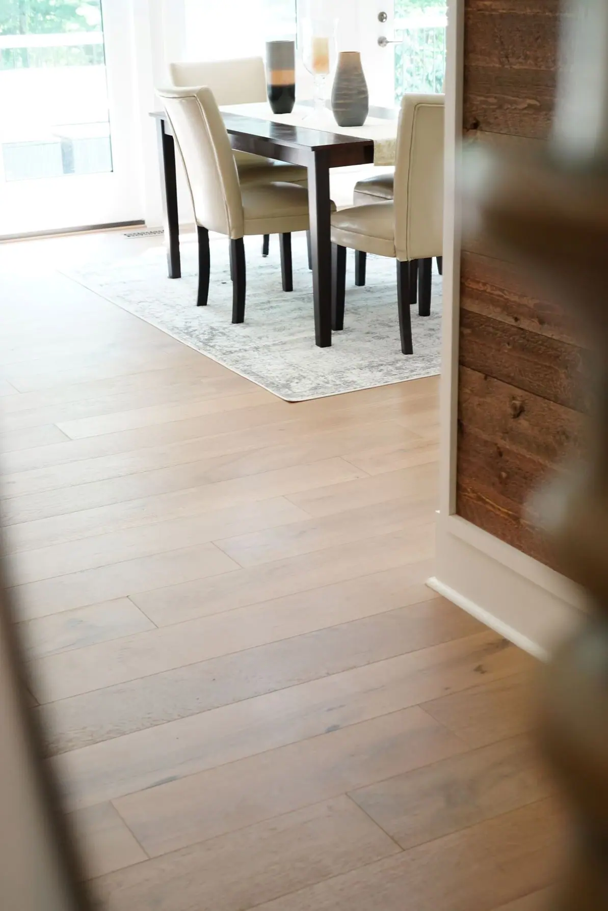 District floor depot hardwood dining room floor